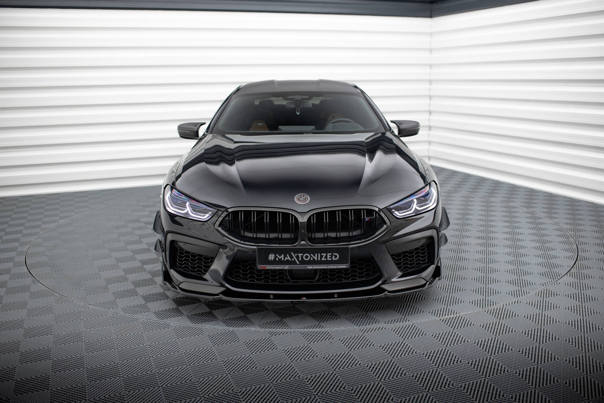Front splitter v.1 + flaps bmw m8  gran coupe f93 / coupe f92