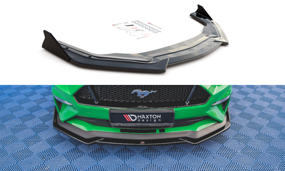 Etuosa jakautuu V.1 + FLAMS Ford Mustang GT MK6 FaceLift