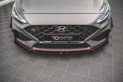 Front splitter v.1 + flaps hyundai i30 n / i30 n-line hatchback/fastback mk3 facelift
