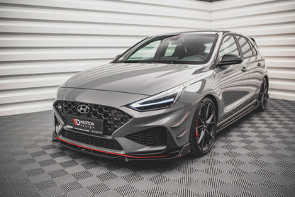 Front splitter v.1 + flaps hyundai i30 n / i30 n-line hatchback/fastback mk3 facelift