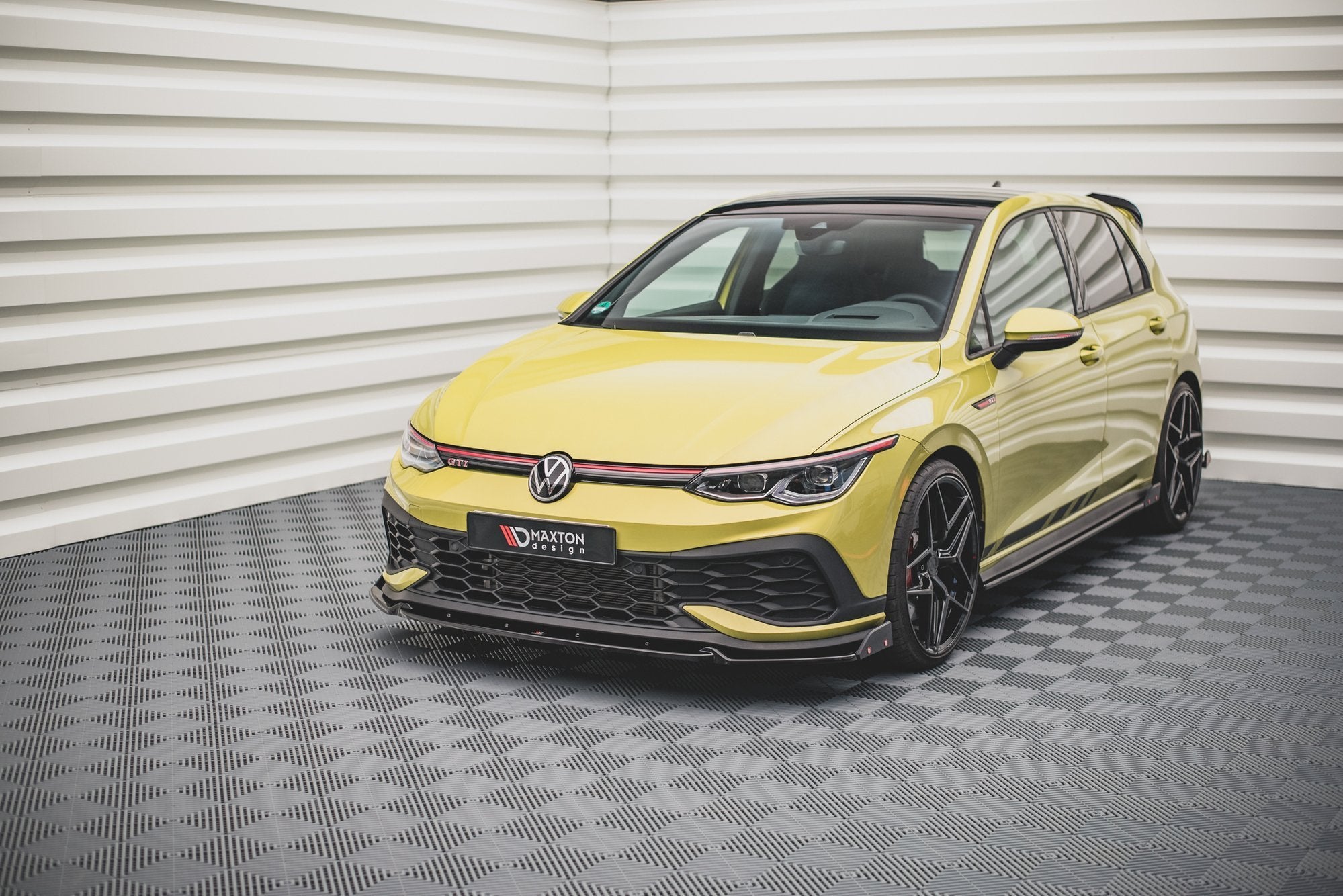 Front splitter v.1 + flaps volkswagen golf gti clubsport mk8