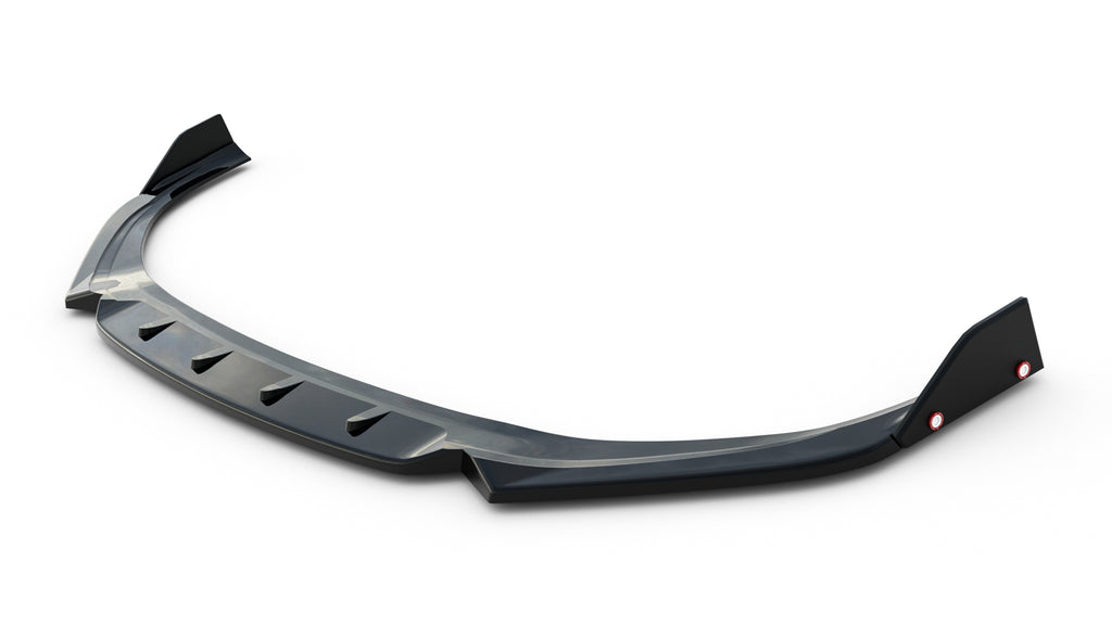 Front splitter v.1 + flaps suitable for hyundai i30 n-line wagon mk3 facelift