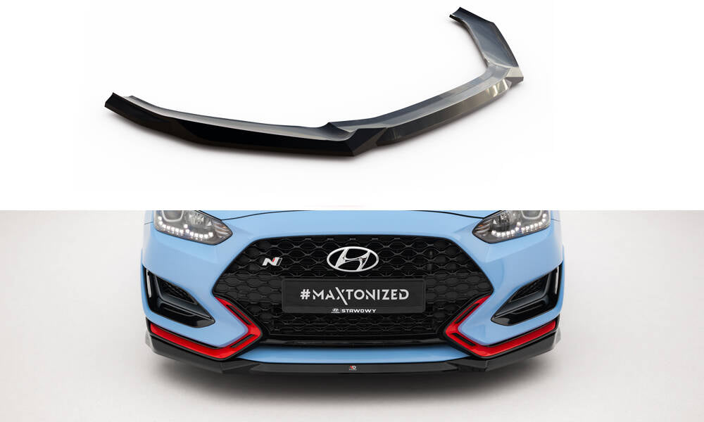 Front splitter v.1 hyundai veloster n mk2