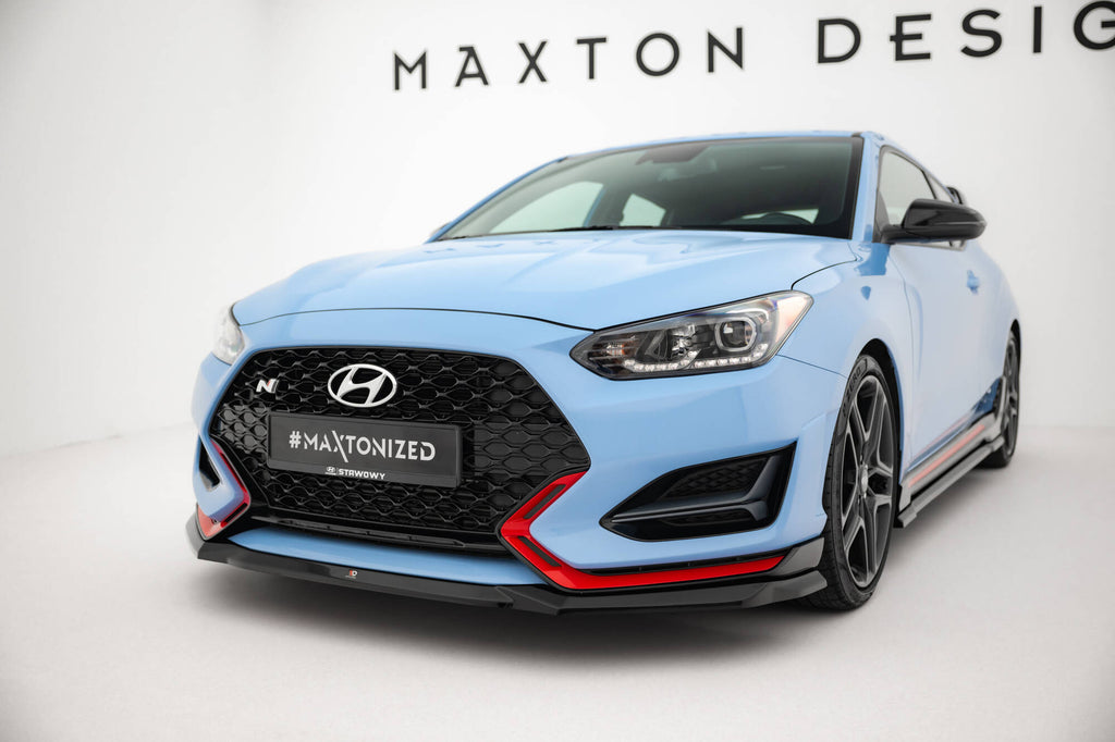Front splitter v.1 hyundai veloster n mk2