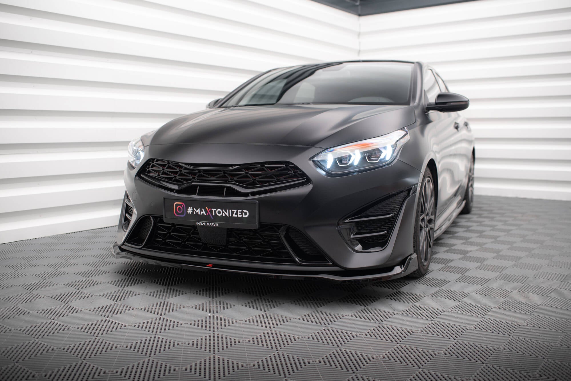 Front splitter v.1 kia proceed gt mk3 facelift / ceed gt / gt - line mk1 facelift