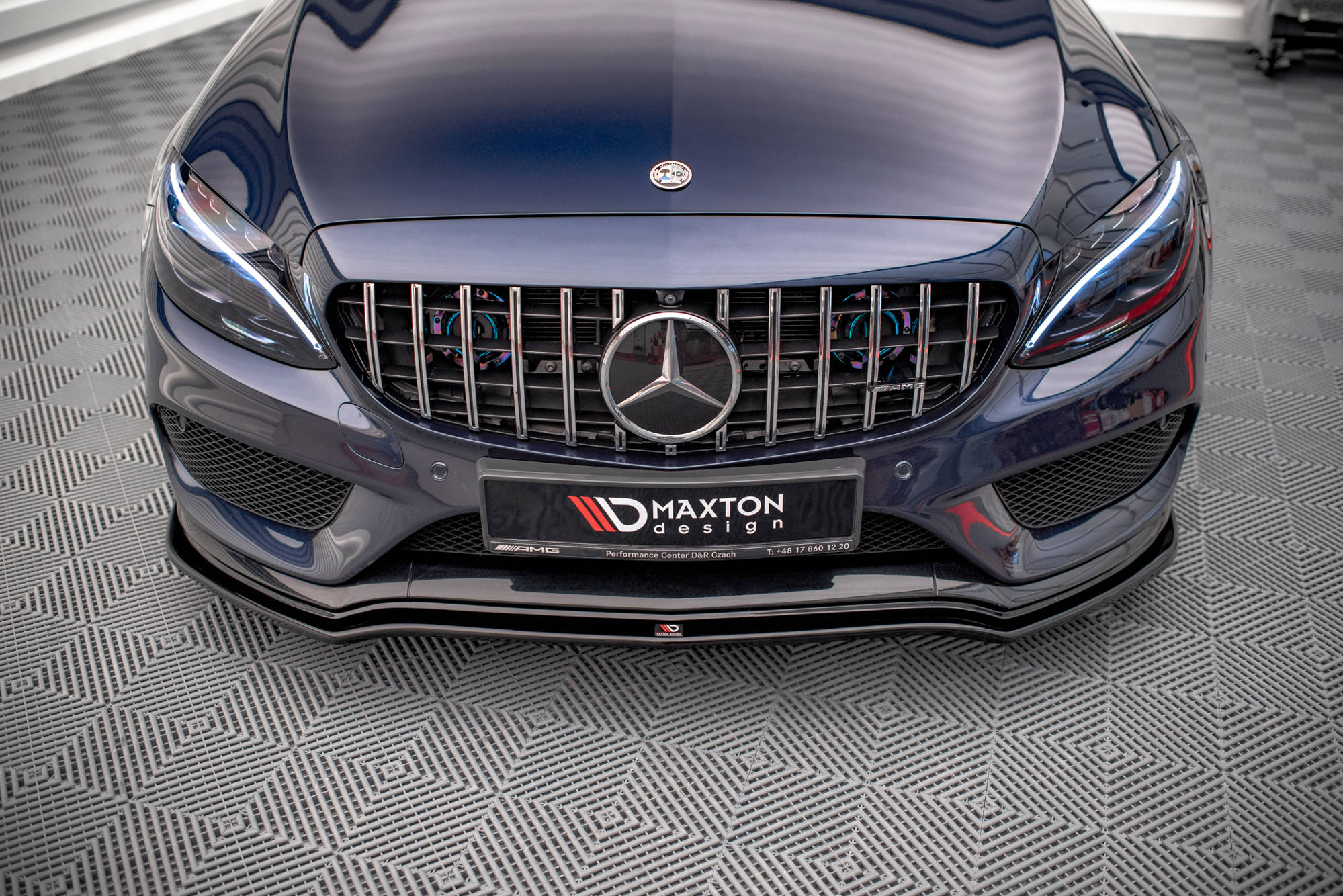 Front splitter v.1 mercedes-amg c 43 / amg-line w205