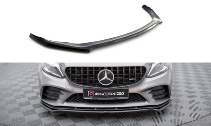 Front splitter v.1 mercedes-amg c43 coupe / cabrio / sedan / estate c205 / a205 / w205 / s205 facelift