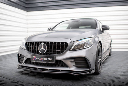 Front splitter v.1 mercedes-amg c43 coupe / cabrio / sedan / estate c205 / a205 / w205 / s205 facelift