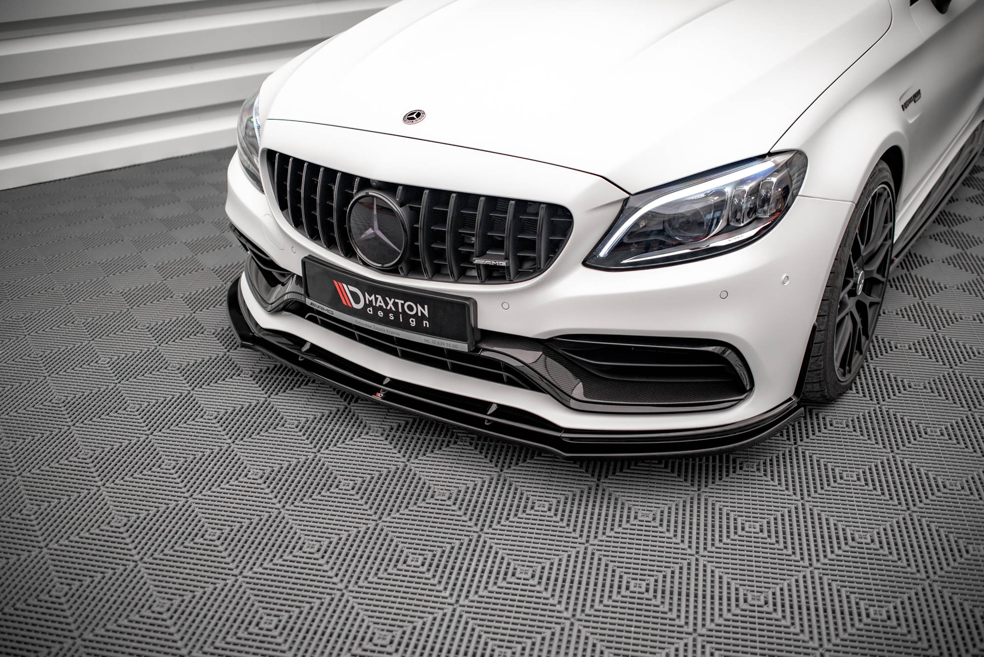 Front splitter v.1 mercedes-amg c63 coupe amg aero pack c205 facelift