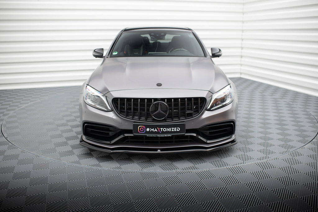 Front splitter v.1 mercedes-amg c63 sedan / estate w205 facelift