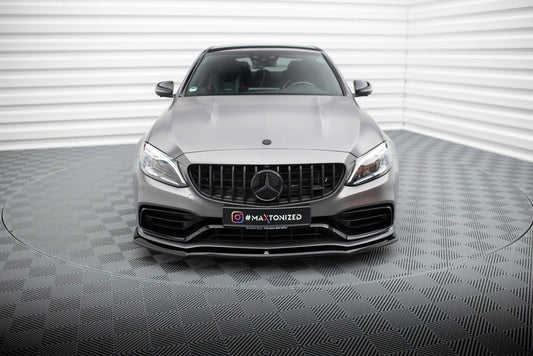 Front splitter v.1 mercedes-amg c63 sedan / estate w205 facelift