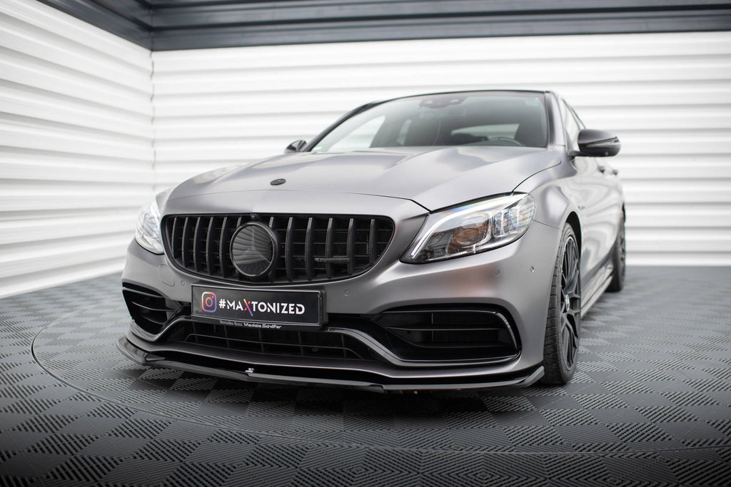 Front splitter v.1 mercedes-amg c63 sedan / estate w205 facelift
