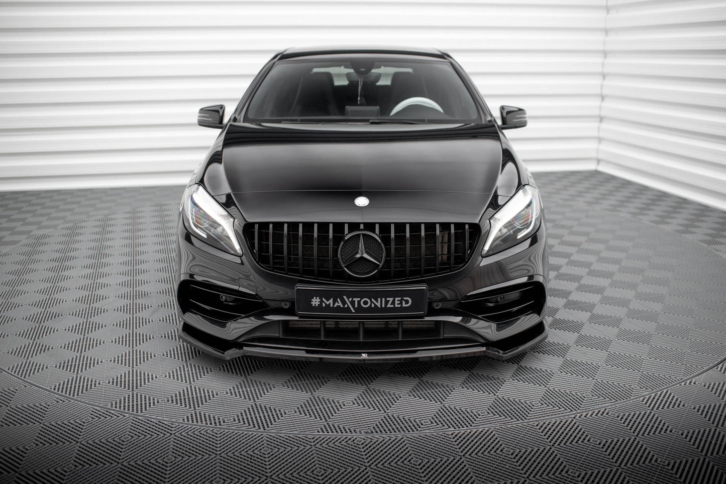 Front splitter v.1 mercedes-benz a amg-line w176 facelift