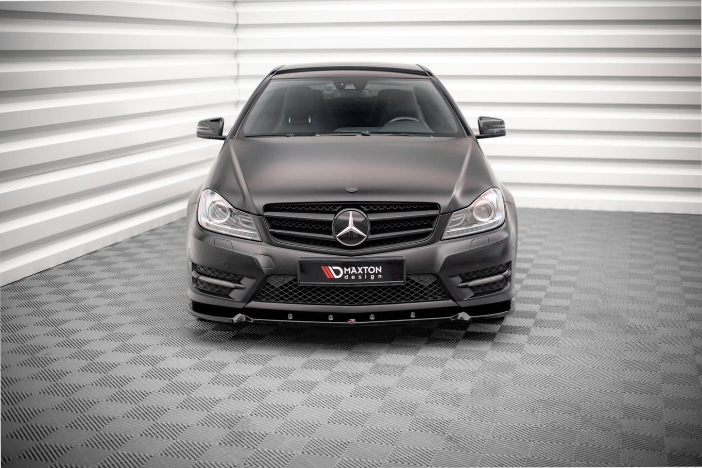 Front Splitter V.1 Mercedes-Benz C Coupe / Derefter / Estate AMG-Line C204 / W204 FACACRIFT / S204 FACELELCE
