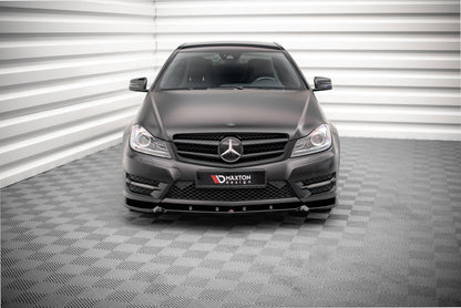 Front Splitter V.1 Mercedes-Benz C Coupe / Derefter / Estate AMG-Line C204 / W204 FACACRIFT / S204 FACELELCE
