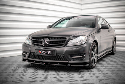 Front Splitter V.1 Mercedes-Benz C Coupe / Derefter / Estate AMG-Line C204 / W204 FACACRIFT / S204 FACELELCE