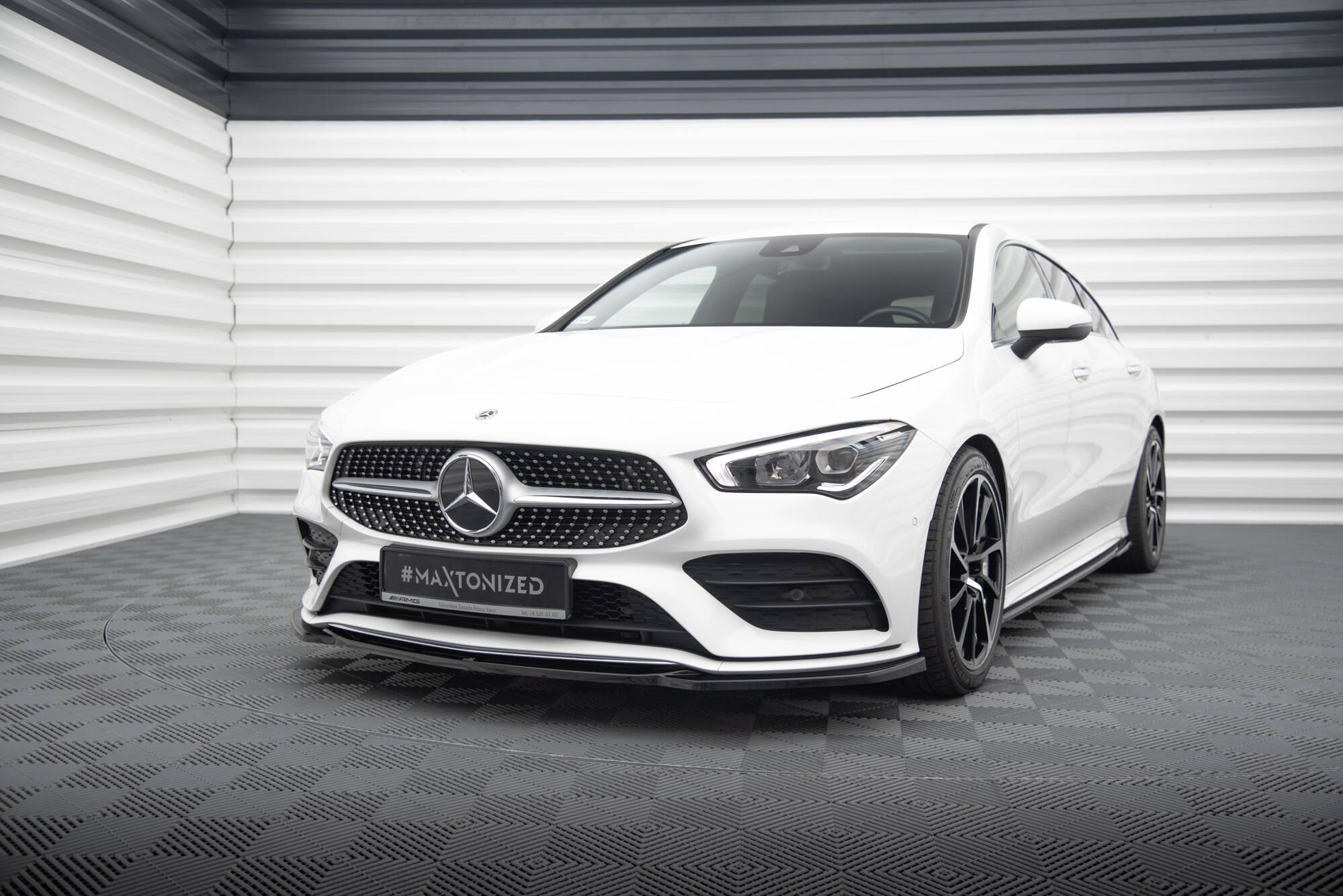 Front splitter v.1 mercedes-benz cla a35 amg / amg-line c118