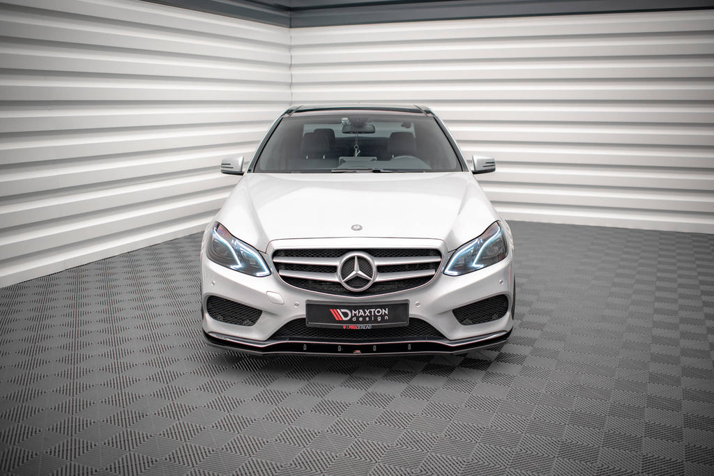 Front splitter v.1 mercedes-benz e amg-line sedan w212 facelift