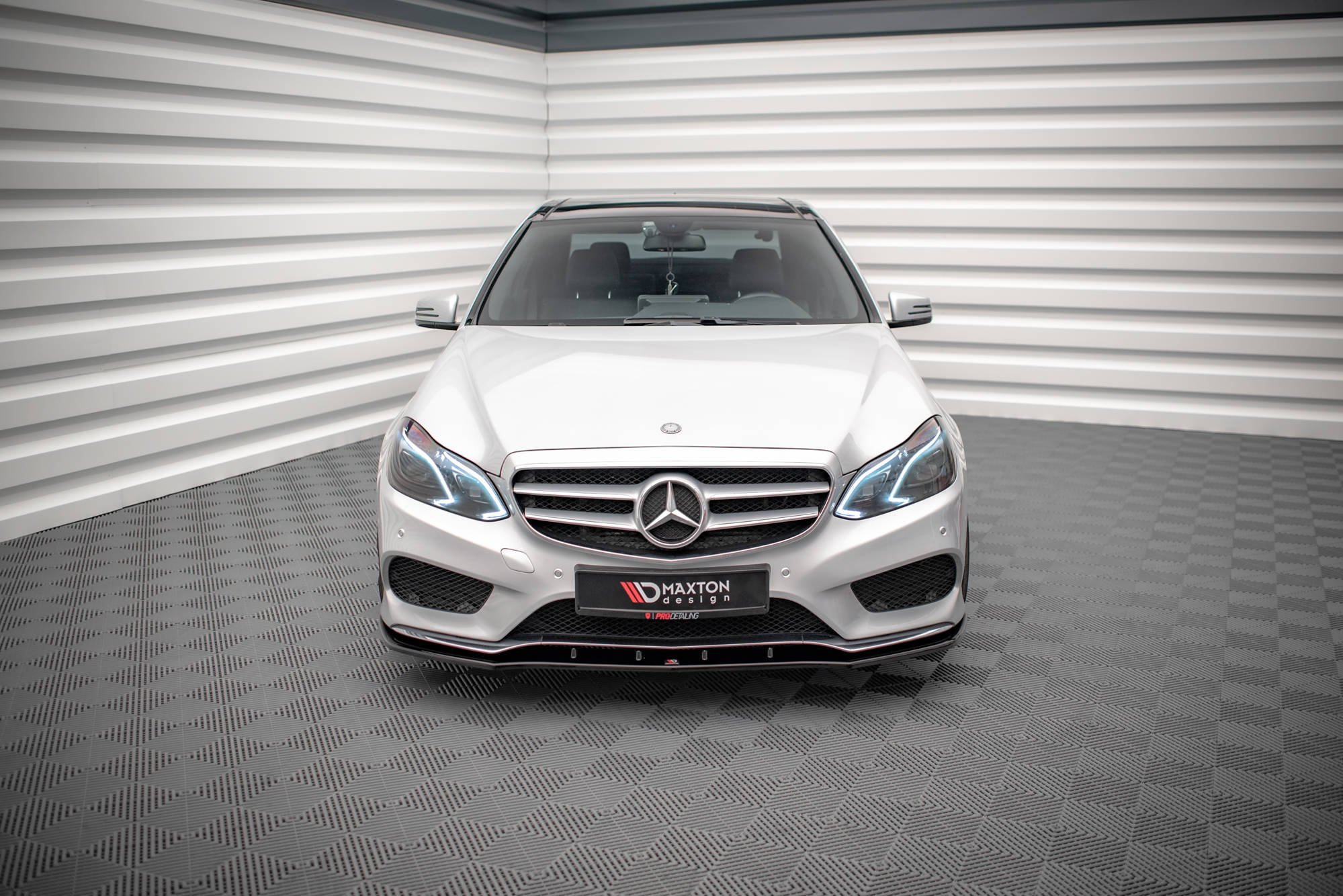 Front splitter v.1 mercedes-benz e amg-line sedan w212 facelift