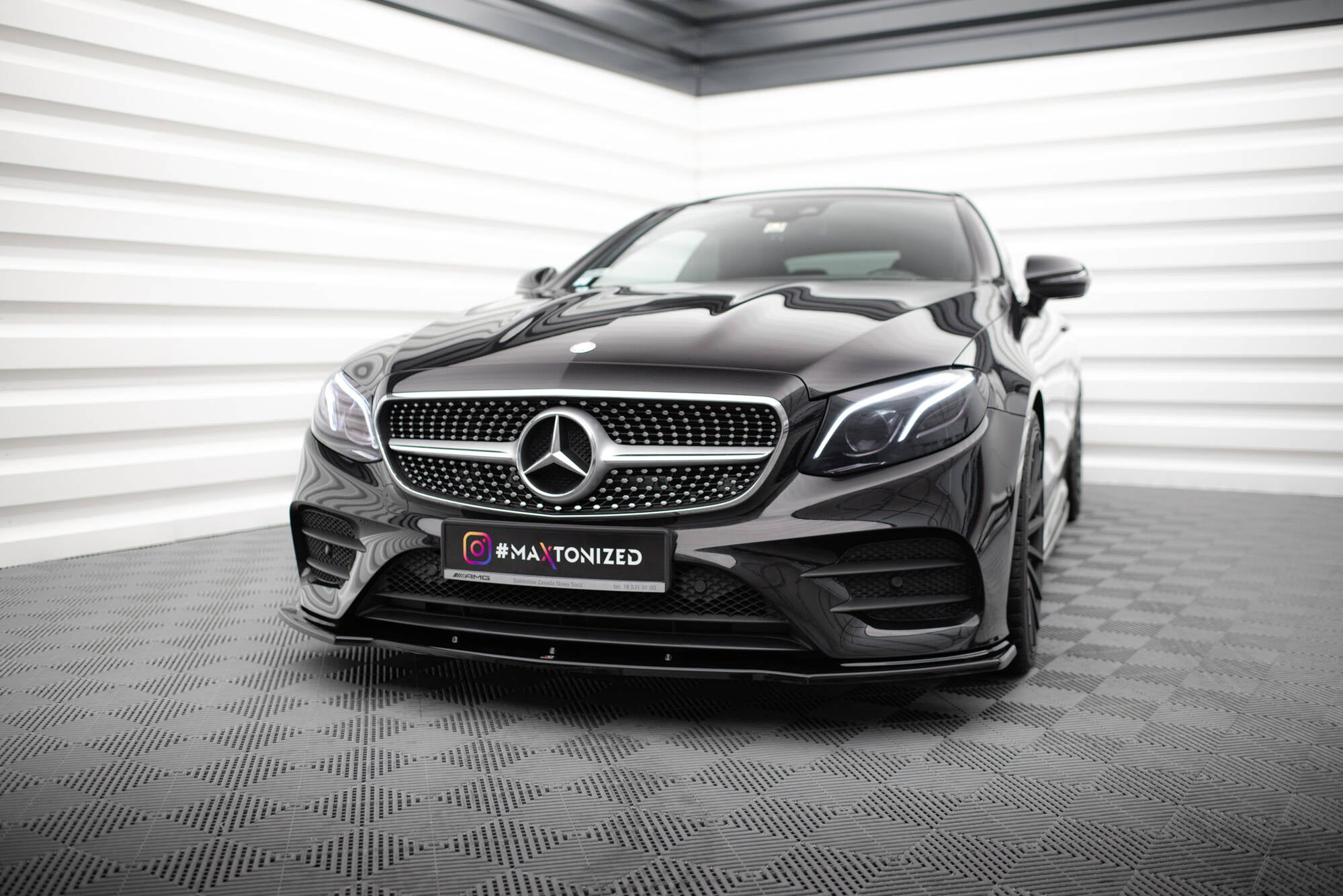 Front splitter v.1 mercedes-benz e-class w213 coupe (c238) / cabriolet (a238) amg-line / 53 amg