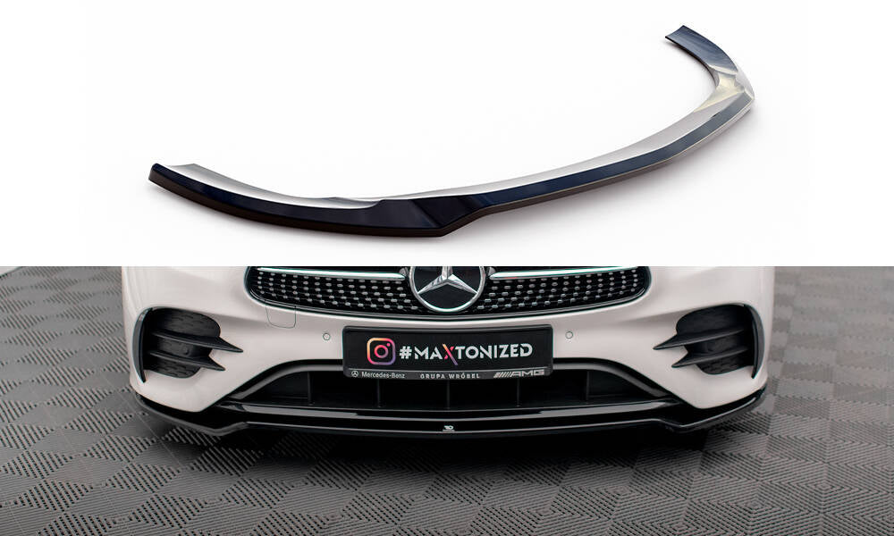 Front splitter v.1 mercedes-benz e-class w213 coupe facelift (c238 facelift) / cabriolet (a238 facelift) amg-line / 53 amg