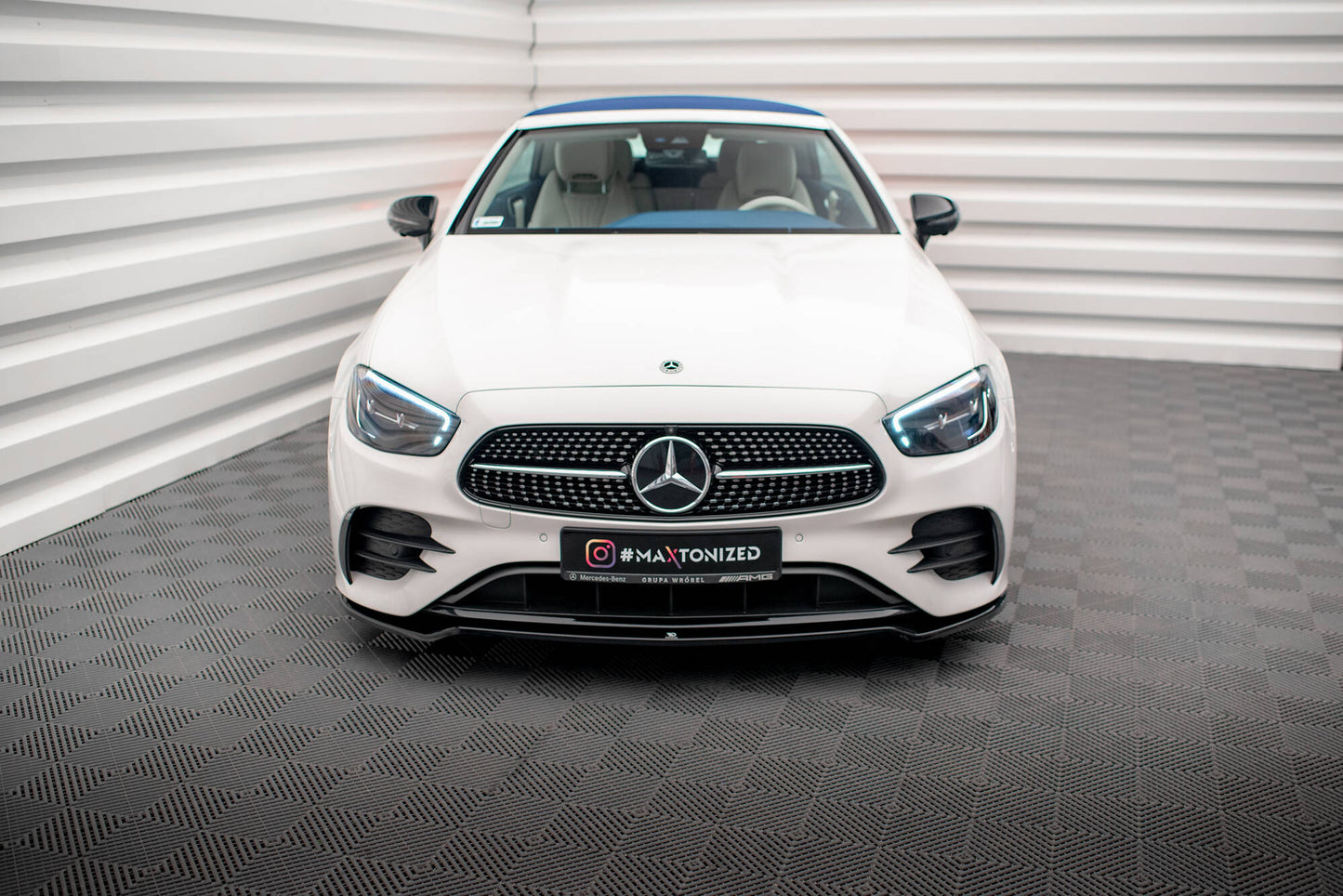 Front splitter v.1 mercedes-benz e-class w213 coupe facelift (c238 facelift) / cabriolet (a238 facelift) amg-line / 53 amg