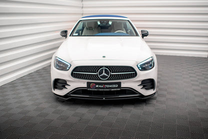 Front splitter v.1 mercedes-benz e-class w213 coupe facelift (c238 facelift) / cabriolet (a238 facelift) amg-line / 53 amg