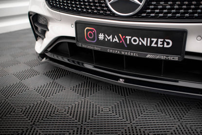 Front splitter v.1 mercedes-benz e-class w213 coupe facelift (c238 facelift) / cabriolet (a238 facelift) amg-line / 53 amg