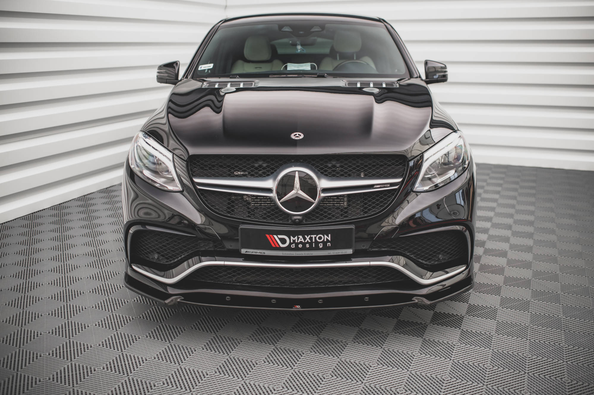 Front splitter v.1 mercedes-benz gle coupe / suv 63 amg c292 / w166