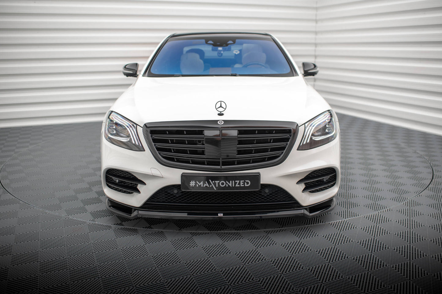 Front splitter v.1 mercedes-benz s amg-line w222 facelift