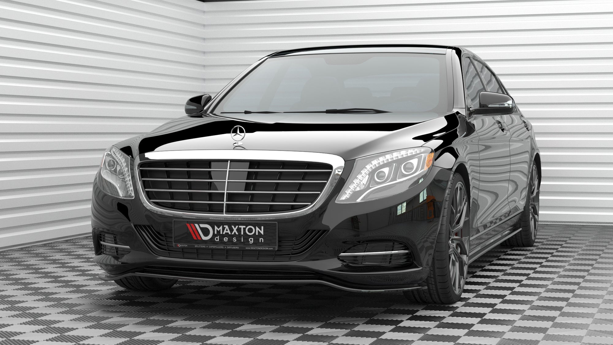 Front splitter v.1 mercedes-benz s w222