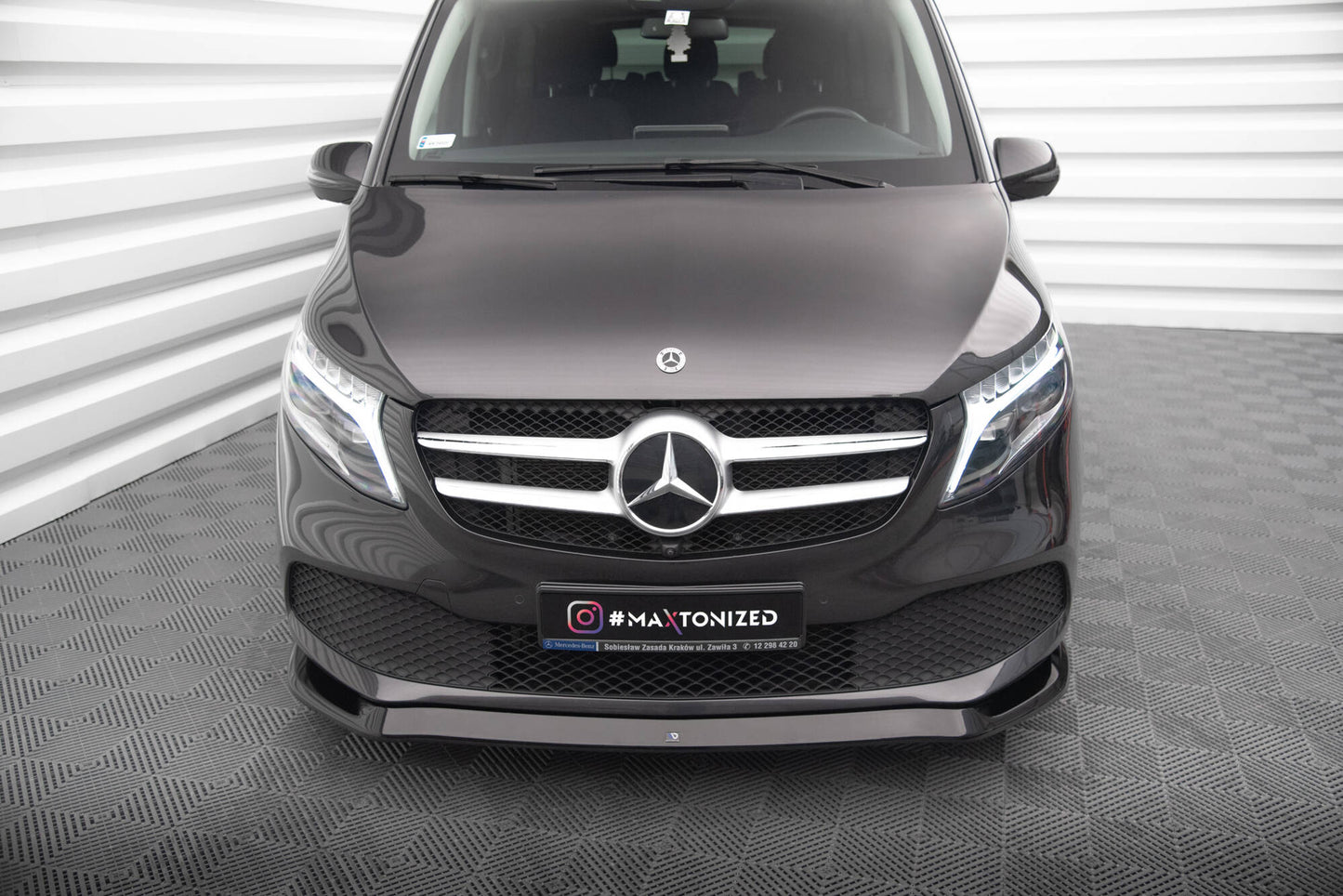Front splitter v.1 mercedes-benz v-class w447 facelift