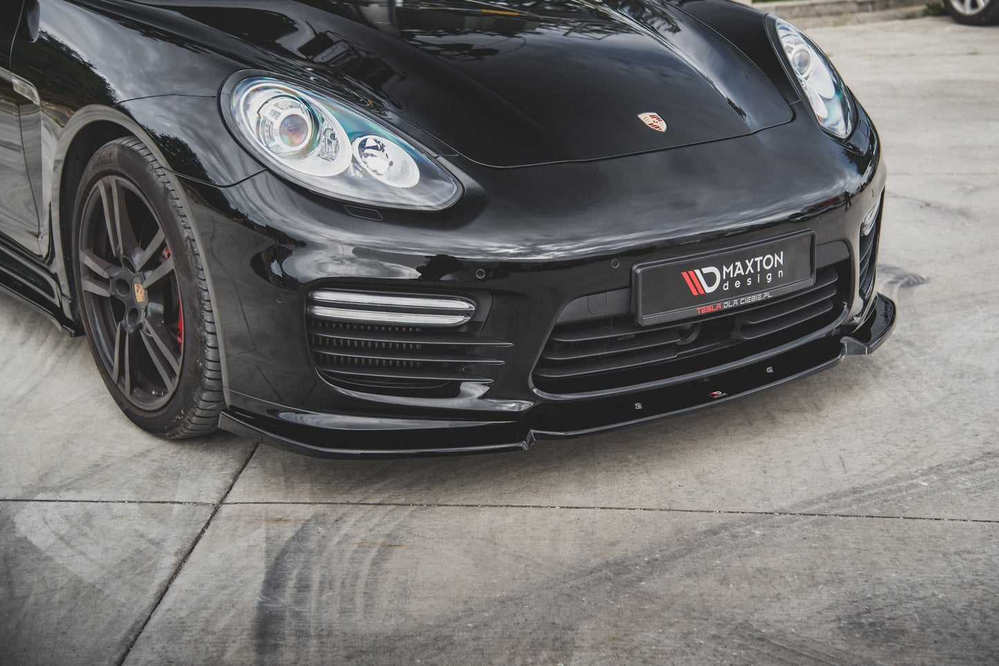 Front splitter v.1 porsche panamera turbo 970 facelift
