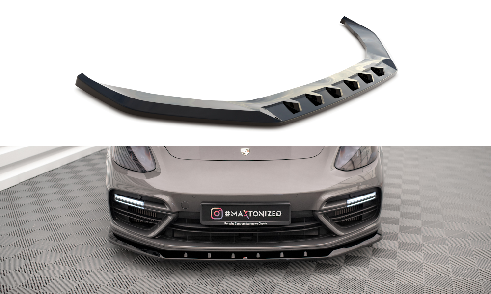 Front splitter v.1 porsche panamera turbo s e-hybrid