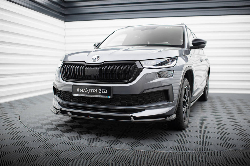 Front splitter v.1 skoda kodiaq sportline mk1 facelift