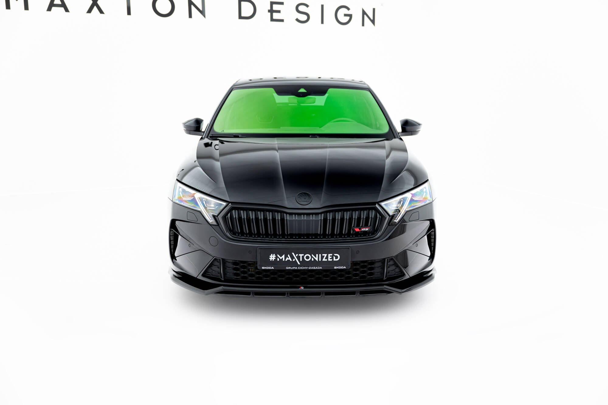 Front splitter v.1 skoda octavia rs liftback / combi mk4 facelift