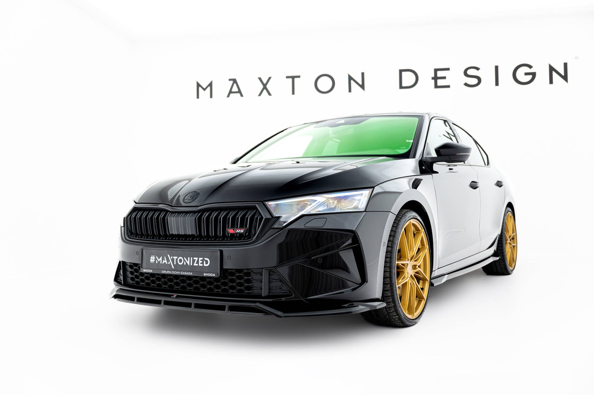 Front splitter v.1 skoda octavia rs liftback / combi mk4 facelift