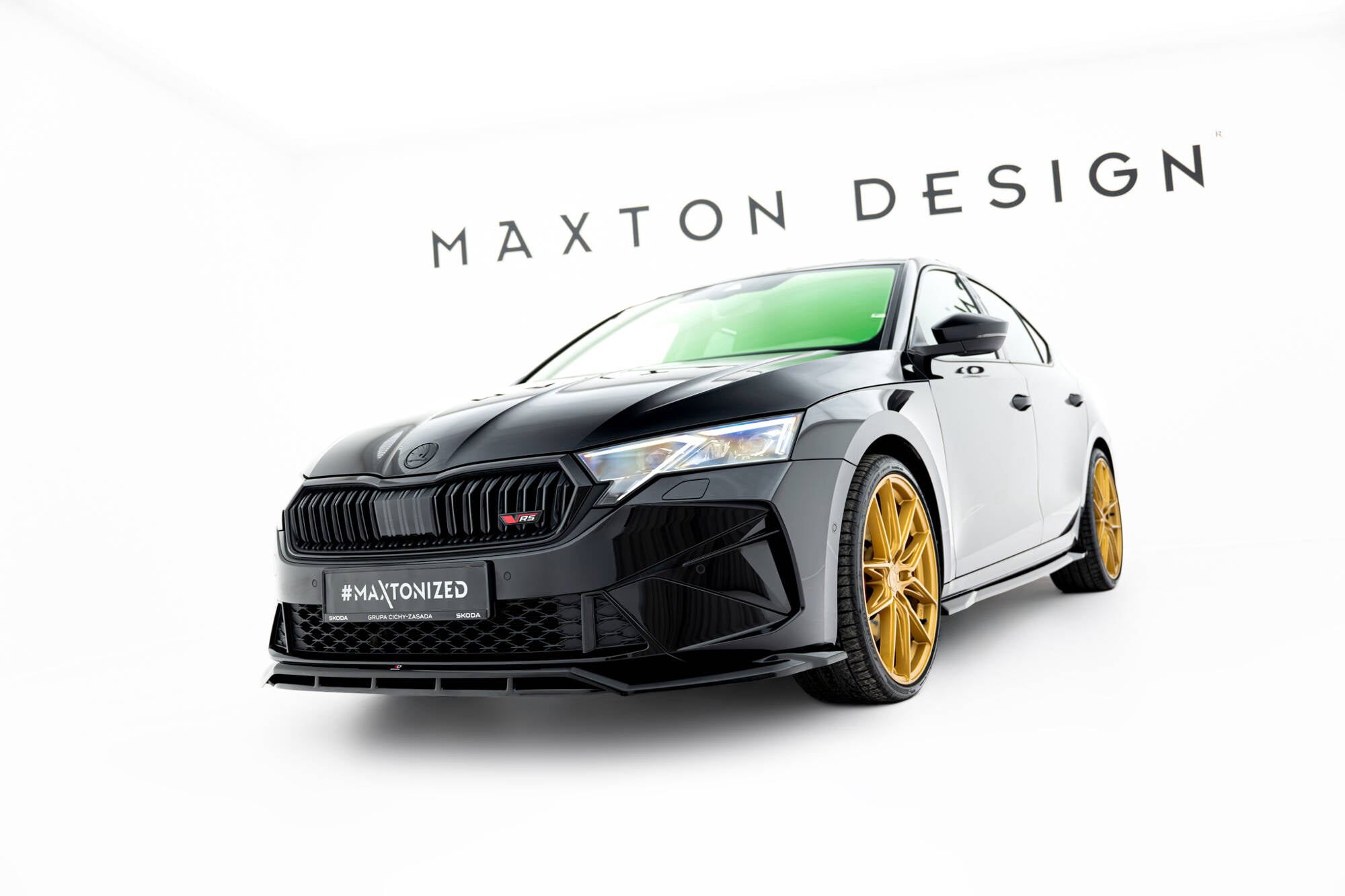 Front splitter v.1 skoda octavia rs liftback / combi mk4 facelift