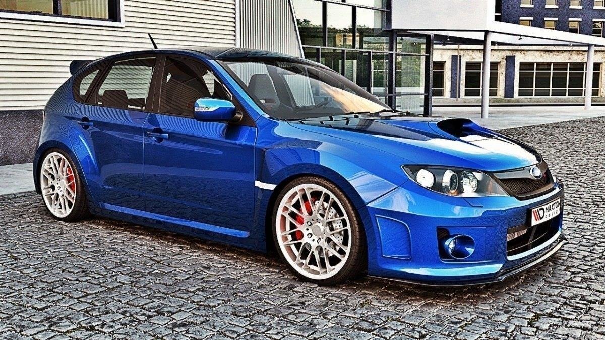 Front splitter v.1 subaru impreza wrx sti  mk3 facelift