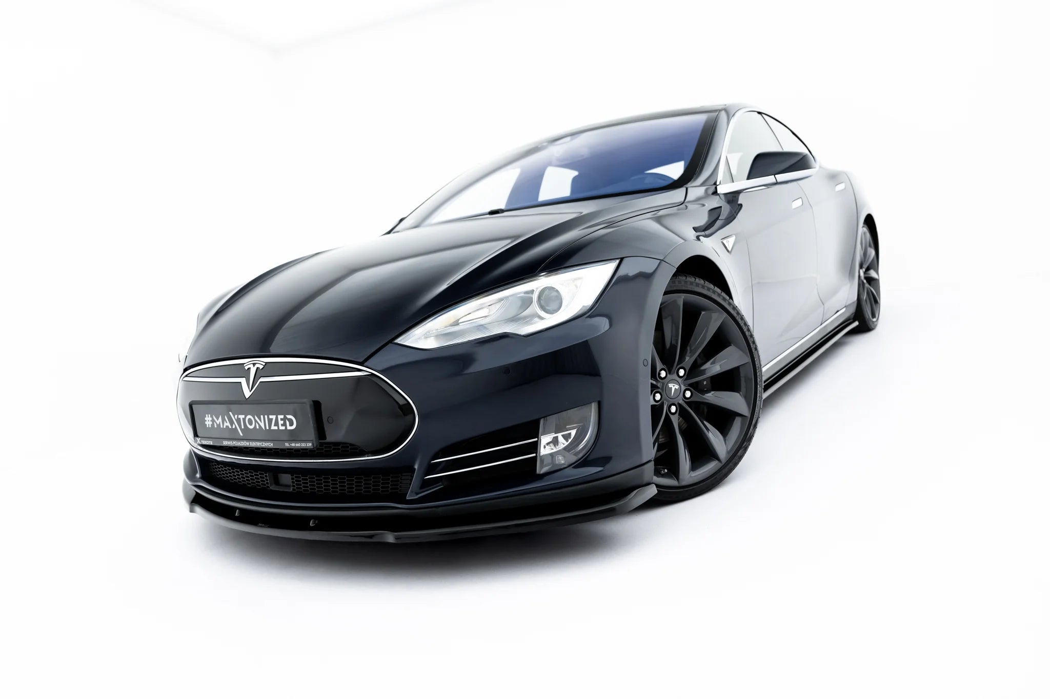 Front splitter v.1 tesla model s mk1