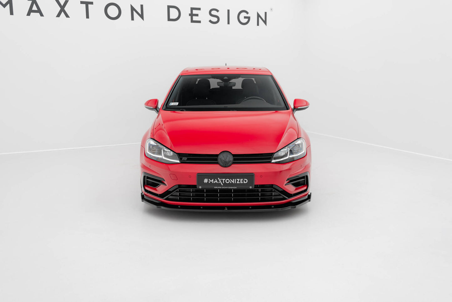 Front splitter v.1 volkswagen golf r / r-line mk7 facelift
