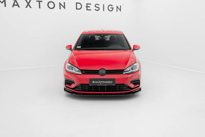 Front splitter v.1 volkswagen golf r / r-line mk7 facelift