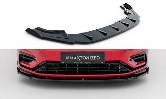 Front splitter v.1 volkswagen golf r / r-line mk7 facelift