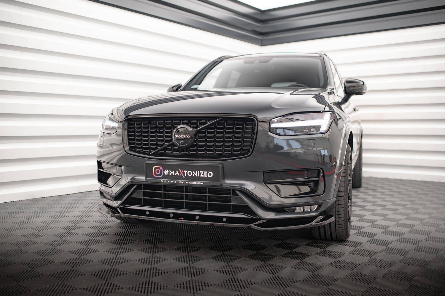 Front splitter v.1 volvo xc90 r-design mk2 facelift