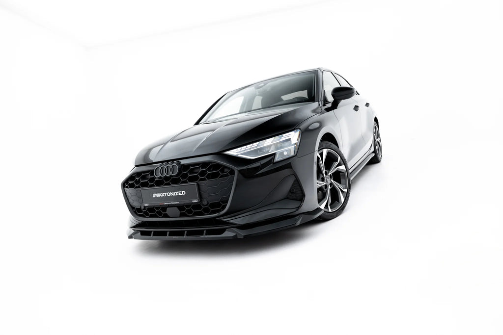 Front splitter v.1 suitable for audi a3 sedan 8y facelift