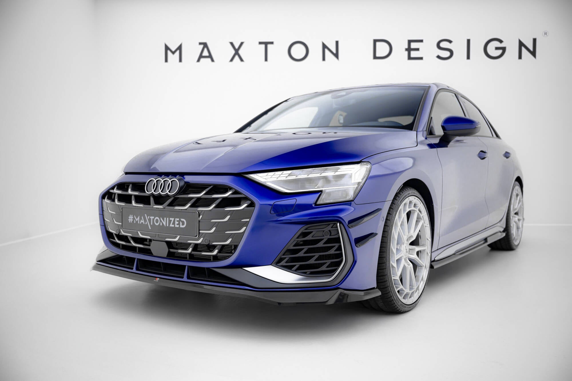 Front splitter v.2 audi a3 s-line sedan / s3 sedan 8y facelift