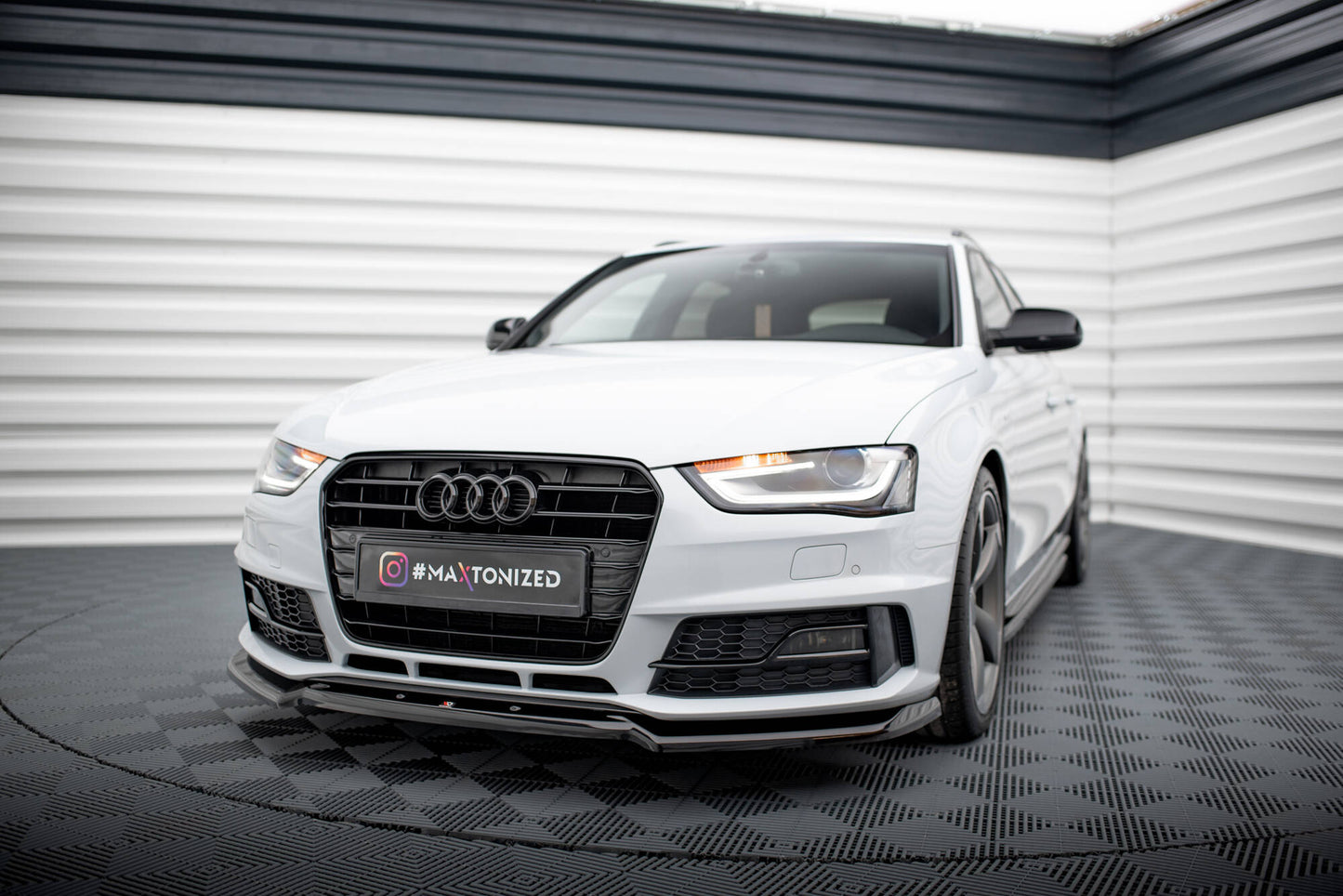 Front splitter v.2 audi a4 competition b8 facelift