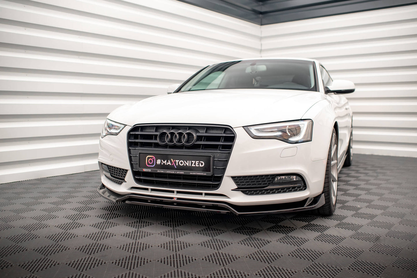 Front splitter v.2 audi a5 coupe / sportback 8t facelift