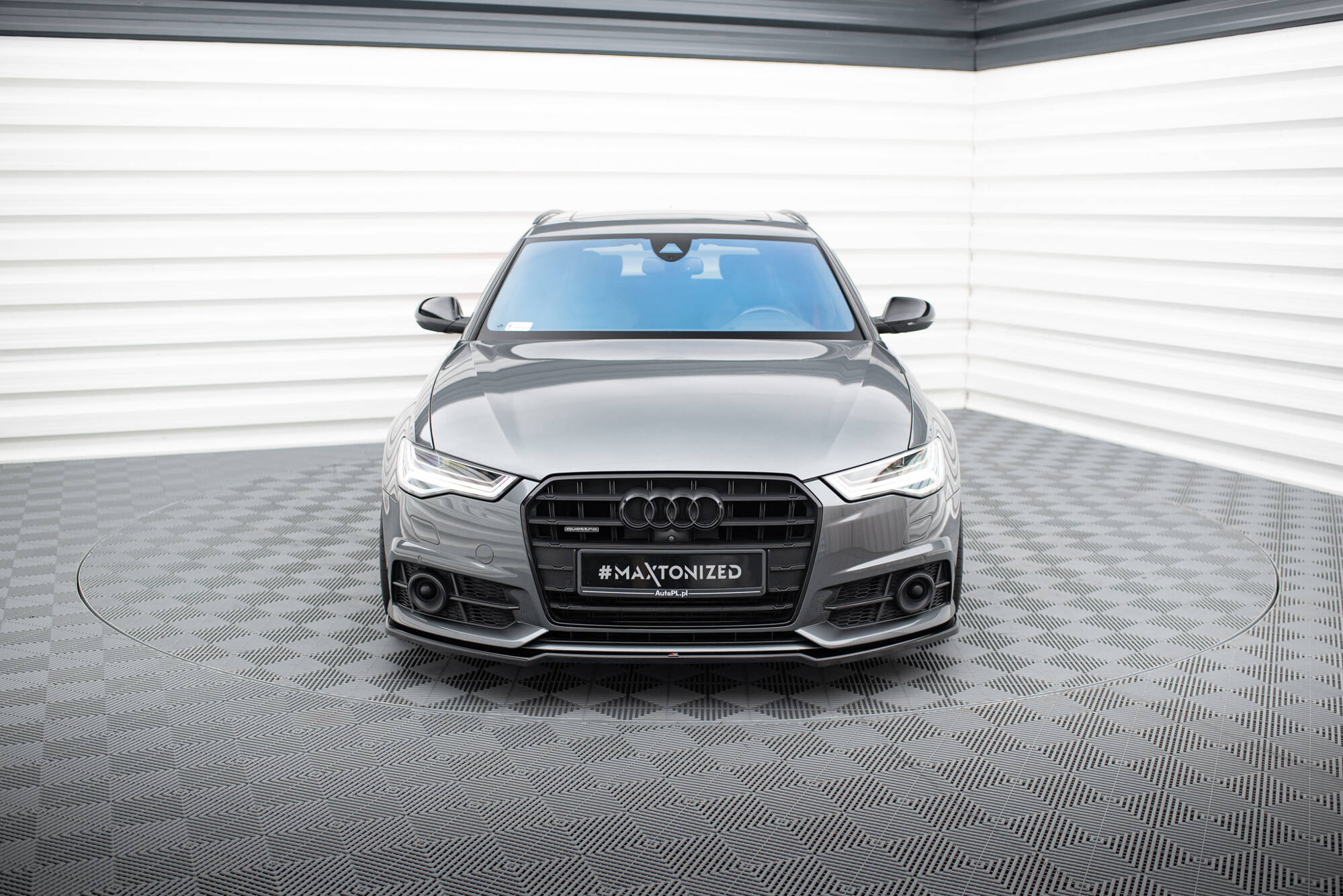 Front splitter v.2 audi a6 / a6 c7 s-line/ s6 c7 facelift