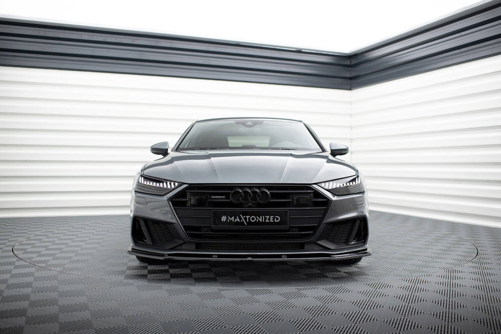 Front splitter v.2 audi a7 s-line c8 / s7 c8 / c8 facelift / s7 facelift